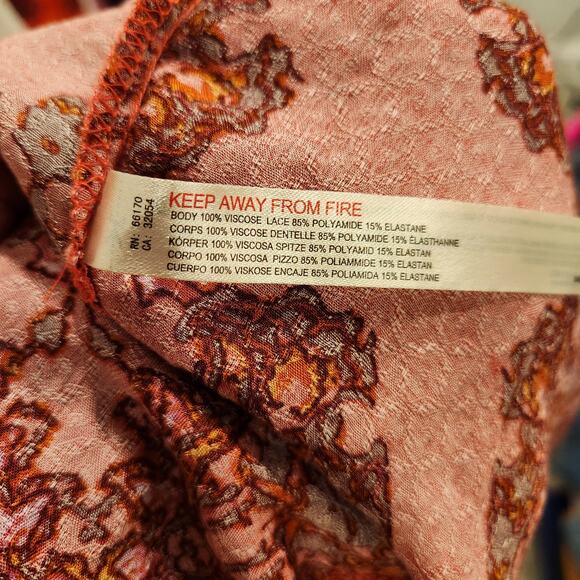 Free People That Moment pink maxi slip dress size large - Picture 8 of 8